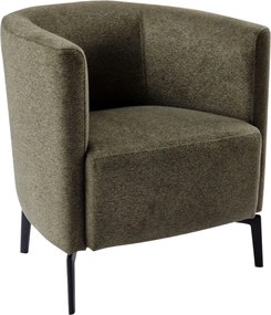 Design fotel, zöld/fekete, KAPY