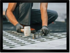 Poszterek keretben 40x30 Térkő lerakás