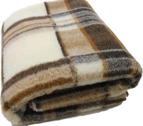 Takaró 200x220 Merinó gyapjú Kockás Meleg