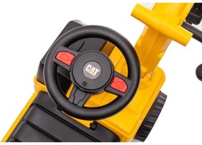 Push autó kotrógép CAT 2xAA sárga/fekete