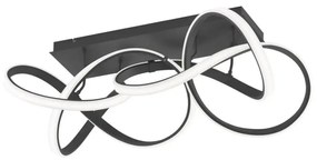 LED fényerőszabályozható mennyezeti lámpatest INDIGO LED/64W/230V fekete