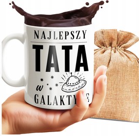 Nyomott Mintás Bögre A Galaxis Legjobb Apukája Apák Napi Ajándék 330 ML