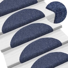 vidaXL 30 db kék öntapadó lépcsőszőnyeg 56 x 17 x 3 cm