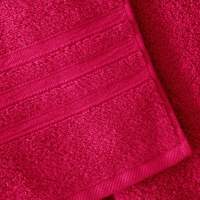 Sötét rózsaszín frottír pamut törölköző és fürdőlepedő készlet 6 db-os Zero Twist – Catherine Lansfield