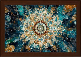 Poszter Keret Fa Grafika Mandala Harmónia Meditáció Zen Boho 60x40