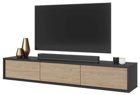 TV asztal Fiora 38 (antracit + olajozott tölgy). 1066461