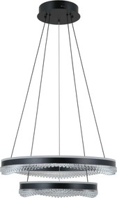 Italux glamour modern függeszték morte matt fekete itxpnd-34535-2l-bk