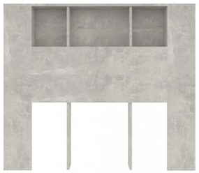 betonszürke áthidaló szekrény 120 x 18,5 x 102,5 cm