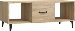 vidaXL sonoma tölgy színű szerelt fa dohányzóasztal 102 x 50 x 40 cm