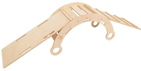 Natúr színű borovi fenyő hinta 39x75x38 cm Montessori – Meowbaby