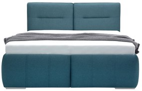 Franciaágy  180 cm Isuna (kék)  (ágyráccsal) (tárolóhellyel). 1100763