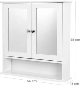 SIERA fehér fali szekrény