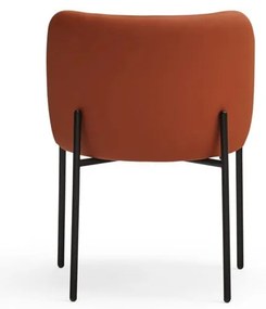 Narancssárga kárpitozott étkezőfotel szett 2 db-os Mogi – Teulat