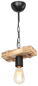 Fekete-natĂșr szĂnƱ mennyezeti lĂĄmpa 10x20 cm â Squid Lighting