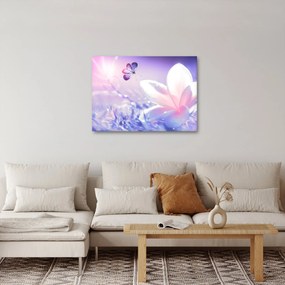 Kép - Pillangó érkezése a virágra (70x50 cm)