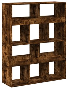 füstös tölgy színű szerelt fa térelválasztó 100 x 33 x 125,5 cm