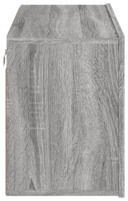 szürke sonoma színű falra szerelhető TV-szekrény 80 x 30 x 41cm