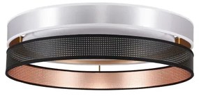 Duolla-LED Mennyezeti lámpa ROLLER DUO SH. LED/24W/230V átm. 45 cm ezüst/fekete