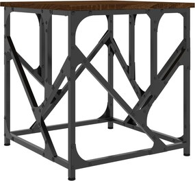 vidaXL barna tölgyszínű szerelt fa dohányzóasztal 45x45x47,5 cm