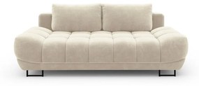 Cirrus bézs háromszemélyes kinyitható kanapé bársony kárpittal - Windsor &amp; Co Sofas