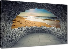 Vászonkép 60x40 Gyönyörű kilátás Tengerpart