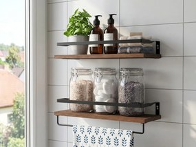 Fali polcok VIREON barna, 2 darabos szett