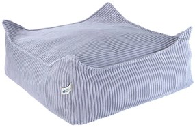 Kék kordbársony gyerek babzsákfotel Square – Wigiwama