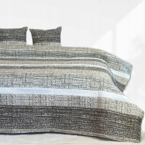 Kétoldalas ágytakaró Pléd Tavira Bézs Bronz 180x220 cm 2 párnahuzat