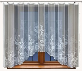 Mg Függöny 25041 jacquard ív 400x160 lengyel szalaggal