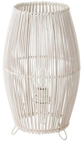 Fehér bambusz asztali lámpa bambusz búrával (magasság 29 cm) – Casa Selección
