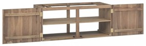 tömör tíkfa falra szerelhető fürdőszobaszekrény 90 x 39 x 40 cm