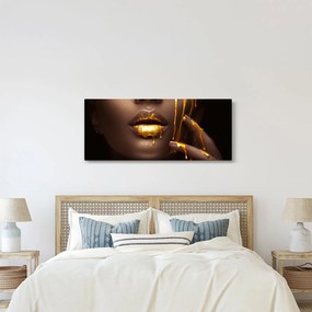 Kép - Nő arany ajkal (120x50 cm)