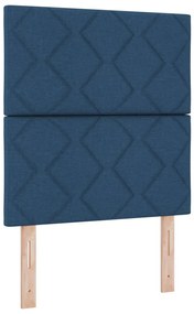 Fejtámla Gyémánt blokkok dizájnnal Kék 80 cm Szövet, Fejtámla Gyémánt blokkok dizájnnal Kék 160 cm Szövet
