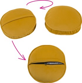 Kétszemélyes dizájn kanapé, sárga Velvet szövet/gold arany króm, EZIO TYP 2