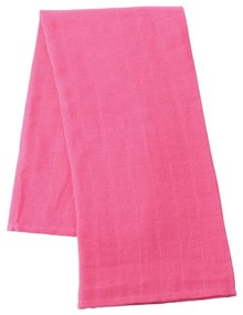 Pamut tetra pelenka New Baby Softy nyomtatott mintával  70 x 70 cm 4 db fehér-rózsaszín