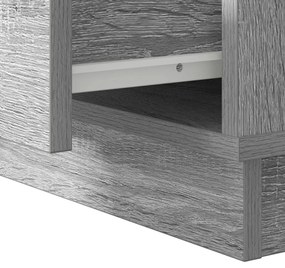 Éjjeli asztal LED-del Szürke Sonoma 50x34,5x50 cm