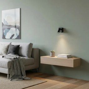 Ideal Lux - LED Fali spotlámpa BEAN LED/3W/230V CRI 90 fekete