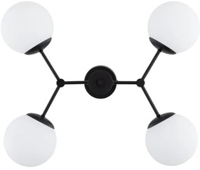 Csillár rúdon FOTON 4xE14/10W/230V fekete