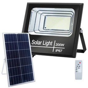 Aigostar B.V. Aigostar - LED DimmelhetĆ napelemes reflektor LED/200W/3,2V IP67 + tĂĄvirĂĄnyĂtĂł AI0067