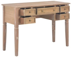 barna fa íróasztal 109,5 x 45 x 77,5 cm