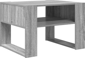 vidaXL Dohányzóasztal tárolóval Szürke Sonoma 66 x 53 x 45 cm Faanyag
