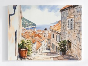 Poszter Óváros Dubrovnik Horvátország Adria 80x60