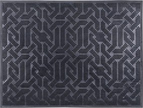 Lábtörlő bejárati ajtó gumi Forma 55 x 41 cm fekete