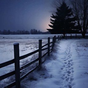 Poszter 20x20cm Csendes Téli Fény