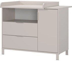 Krémszínű gyerek komód pelenkázó feltéttel 115x102x77 cm Alkmaar – Germania