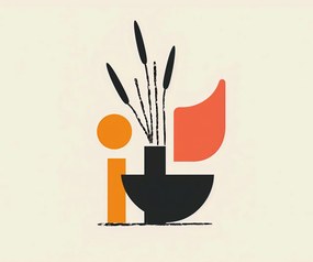 Poszter 60x50cm Széles Fekete