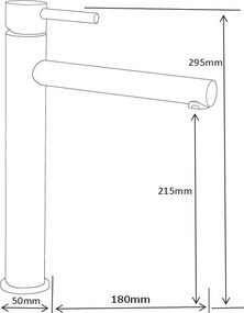 Mexen ELBA - Magas mosdócsaptelep, króm, 74110-00