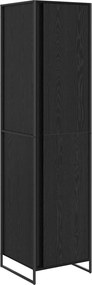 vidaXL Szekrény tárolóval 2 pcs Fekete tölgy 50 x 50 x 200 cm Faanyag