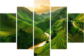 Kép - Mu Cang Chai rizsteraszok (150x105 cm)