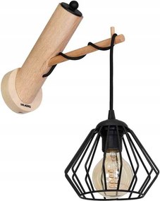 Woody Black falikar, 1xE27